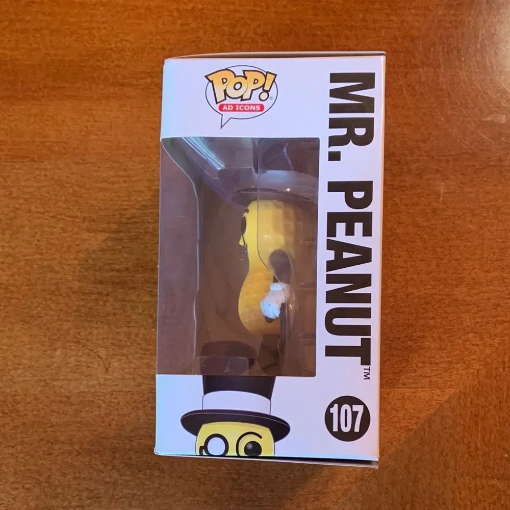 New in Box Funko Pop Mr. Peanut Planters Vinyl Figure Gift Collectible #107